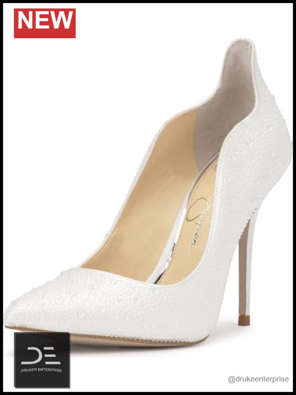Jessica Simpson Wayva Satin Stiletto Heel Pointed Toe Pumps